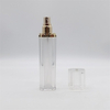 50ml Acrylic Square Shape Lotion Bottle Transparent Luxury 50g Empty Plastic Bottle for Face Serum 