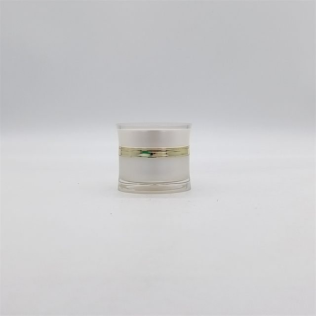 Top Selling Waist Round Series Acrylic Jar30ml Spray Handling Acrylic Cosmetic Packaging for Skincare Cream Snail Essence