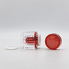 Wholesale 15ML Custom Red Square Cream Container 15g Plastic Cosmetic Acrylic Jar for Eye Cream 