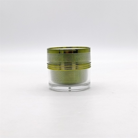 30ML High Quality 1oz 30g Green Color Empty Cosmetic Dipping Powder Container Cream Thick Wall Acrylic Plastic Jar