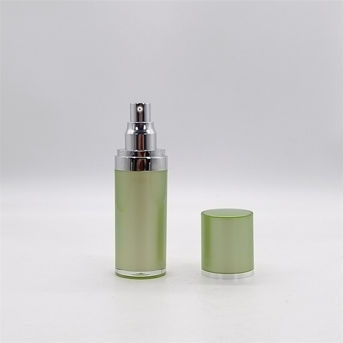 Most Popular Round Acrylic Bottle 30ml Airless Bottle Container Cosmetic Plastics Cream Bottle Eye Serum Lotion Bottle 30g