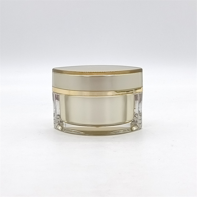 Hot Selling Empty 50g Acrylic Light Container Luxury Cosmetic Cream Jar For Face Cream