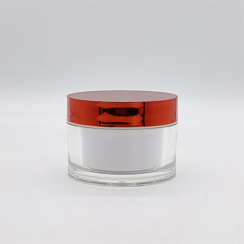 Hot Sale 120g Acrylic Round Empty Luxury Cosmetic Face Cream Jar Cosmetic Container with Double Wall for Hair Cream 120ml