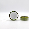 50g Clear Plastic Cosmetic Cream Jar 50ML with Green Screw Lid for Acrylic Powder Jars Nail Dip Powder 