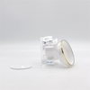 China Supplier Acrylic Square Bottle Round Lid Packaging Cosmetic Container 30ml Jar for Skin Care Face Cream 30g