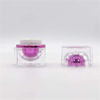 2023 New Luxury 30ml Acrylic Square Jar 30g Face Cream Container with Double Lids Cosmetic Packaging Factory