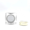 High Grade Cosmetic Acrylic Packaging 50g Black Square Acrylic Plastic Cream Container Jar 50ml With Silver Lid For SKIN CARE