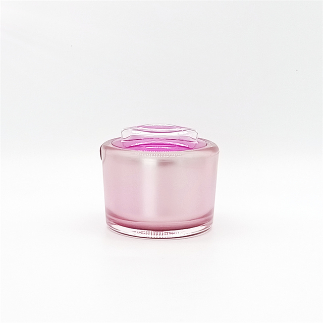 Popular 50g Facial Eye Cream Jar Korean Round Bowknot Cover Cosmetics 50ml Cream Jar Beauty Container 