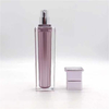 Square Shape Cosmetic Bottle 60ml Acrylic Square Straight Bottle Colorful Shinny 60g Acrylic Packaging Container for Face Serum