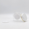 Custom Luxury Acrylic Square Jar Round Lid Packaging 50ml Acrylic Jar for Skin Care Face Cream 50g