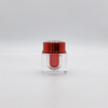 Wholesale 15ML Custom Red Square Cream Container 15g Plastic Cosmetic Acrylic Jar for Eye Cream 