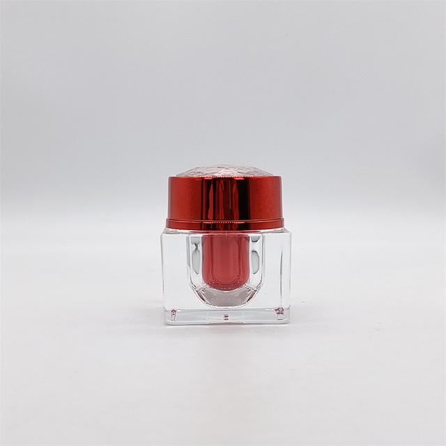 30ML High Grade Cosmetic Packaging 30g Square Acrylic Plastic Cream Container Jar for UV Gel Jar 