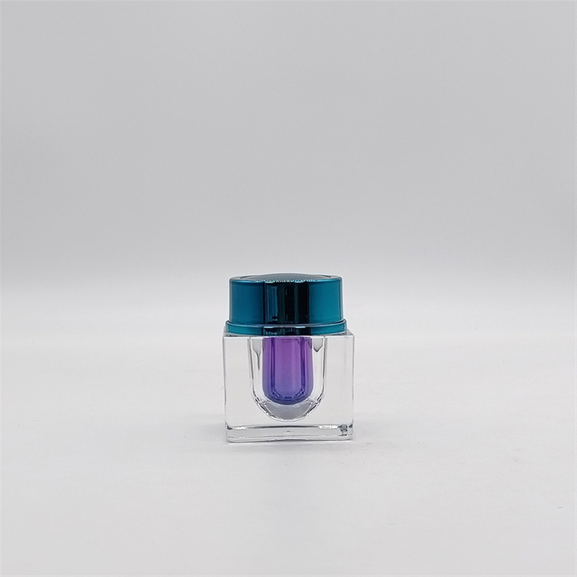 Factory Wholesale Luxury 15ml Acrylic Square Jar 15G Cosmetic Plastic Jar for Eye Serum Packaging