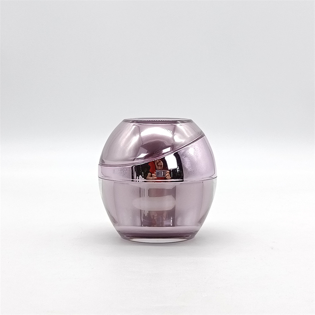 Empty Bulging Shape Acrylic Cream Jar 1OZ 30g Jar Acrylic Cosmetic Packaging For Face And Eye 30ml