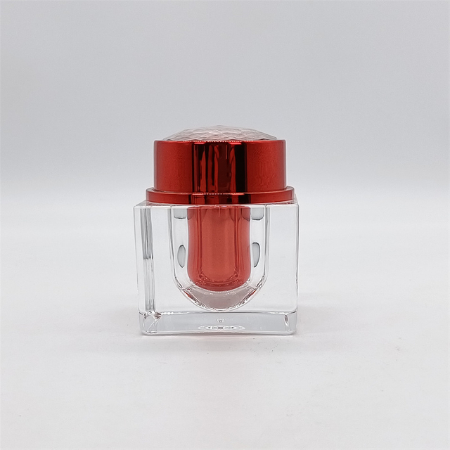 50ml New Products Skin Care Face Cream Container Square 50g Acrylic Cosmetic Jar Cosmetic Packaging 