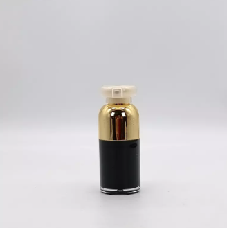Factory Price 15ml Double Wall Acrylic Cosmetic Packaging 15g Airless Pump Bottle Cream Lotion Oil Bottle